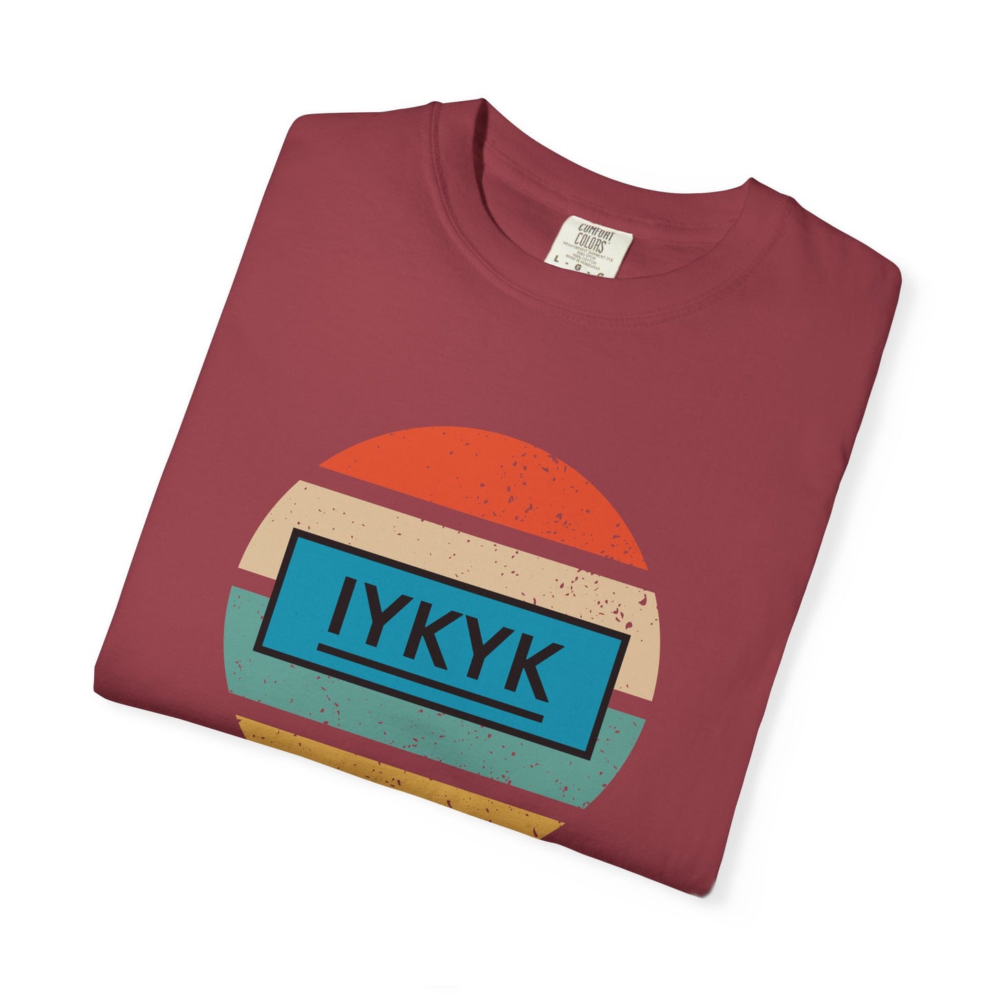 IYKYK Vintage Style Tee with Retro Rainbow