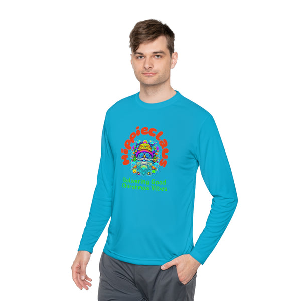 Unisex Long Sleeve TShirt Hippie Claus Graphic Tshirt Funny Tee