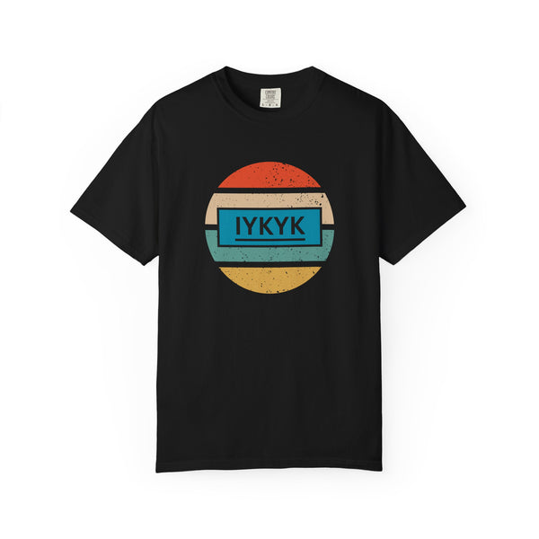 IYKYK Vintage Style Tee with Retro Rainbow