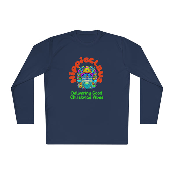 Unisex Long Sleeve TShirt Hippie Claus Graphic Tshirt Funny Tee