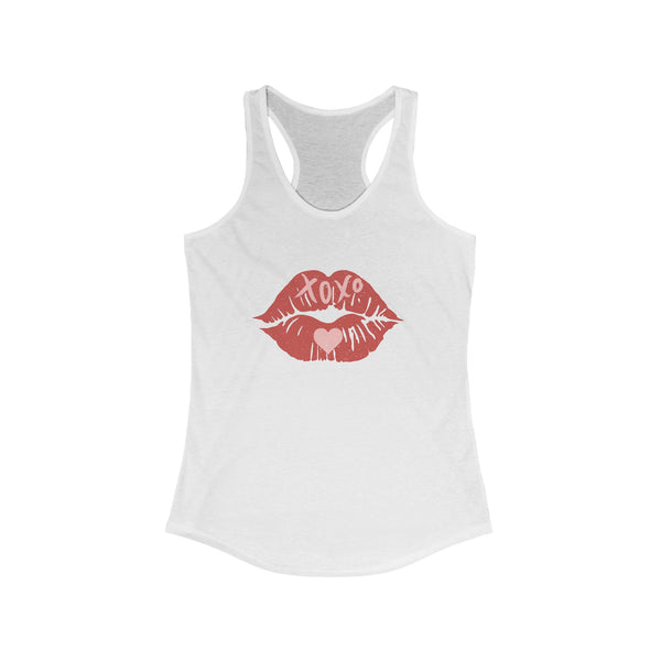 Red Lipstick Racerback Tank Top
