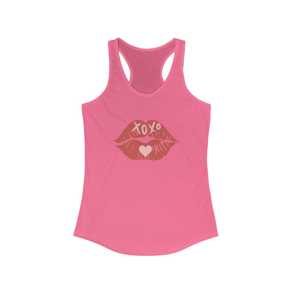 Red Lipstick Racerback Tank Top