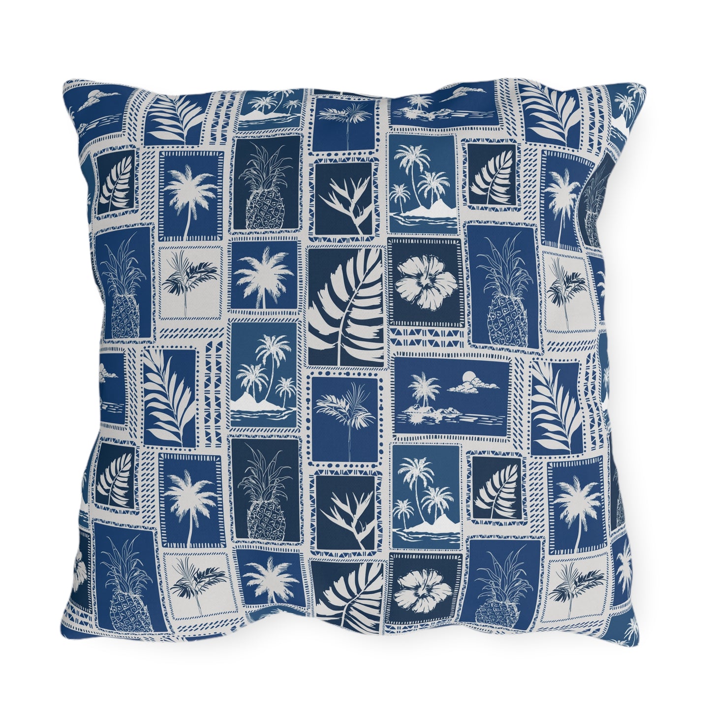 Palm Trees & Pineapples Tropical - Outdoor Pillow