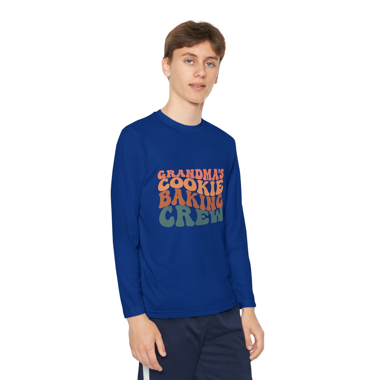 Kids Long Sleeve Grandma Cookie Baking Crew