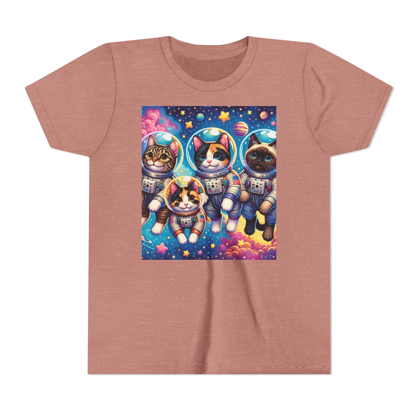 Kids Cats In Space TShirt Kids Graphic Tee