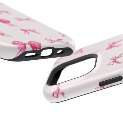 Coquette Pink Bow MagSafe iPhone Case