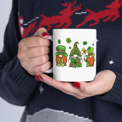Chillin With My Gnomies | St. Patrick's Day Shamrock Coffee Mug | 11oz 15oz