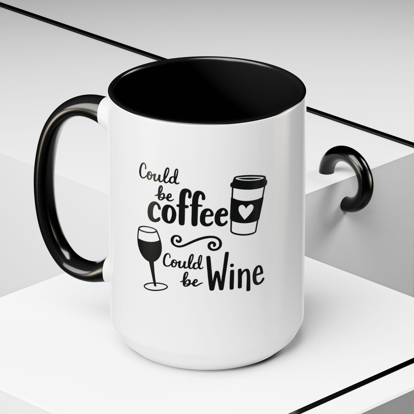 Could Be Coffee Could Be Wine Mug | Accent Coffee Mug Funy Gift Idea Co-Work Present Mom Life