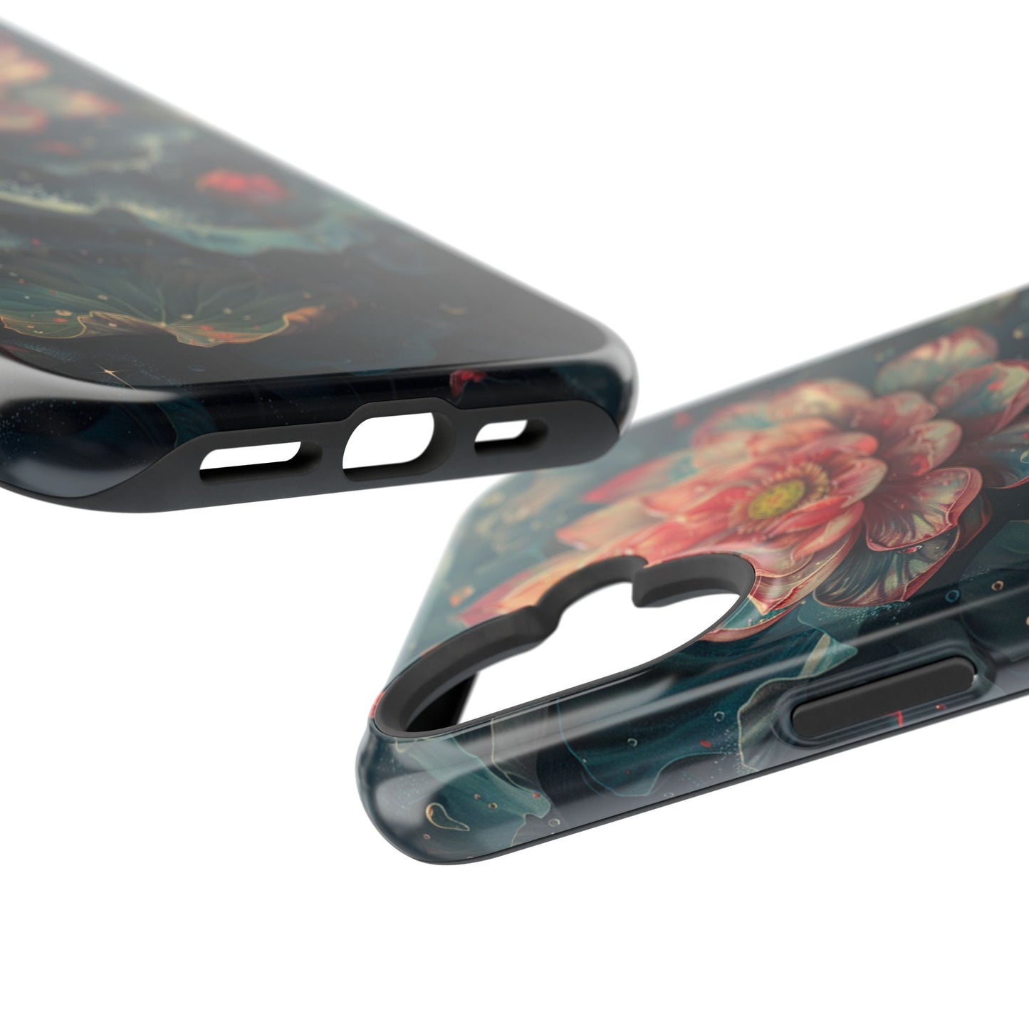 Elegant Lotus Blossom Artistic MagSafe iPhone Case