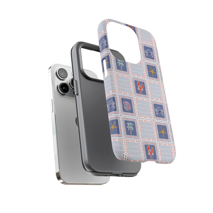 Lobsters Sailboats Seashells - Cell Phone Tough Case