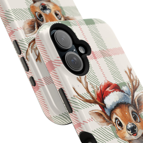 Festive Reindeer MagSafe Christmas iPhone Case