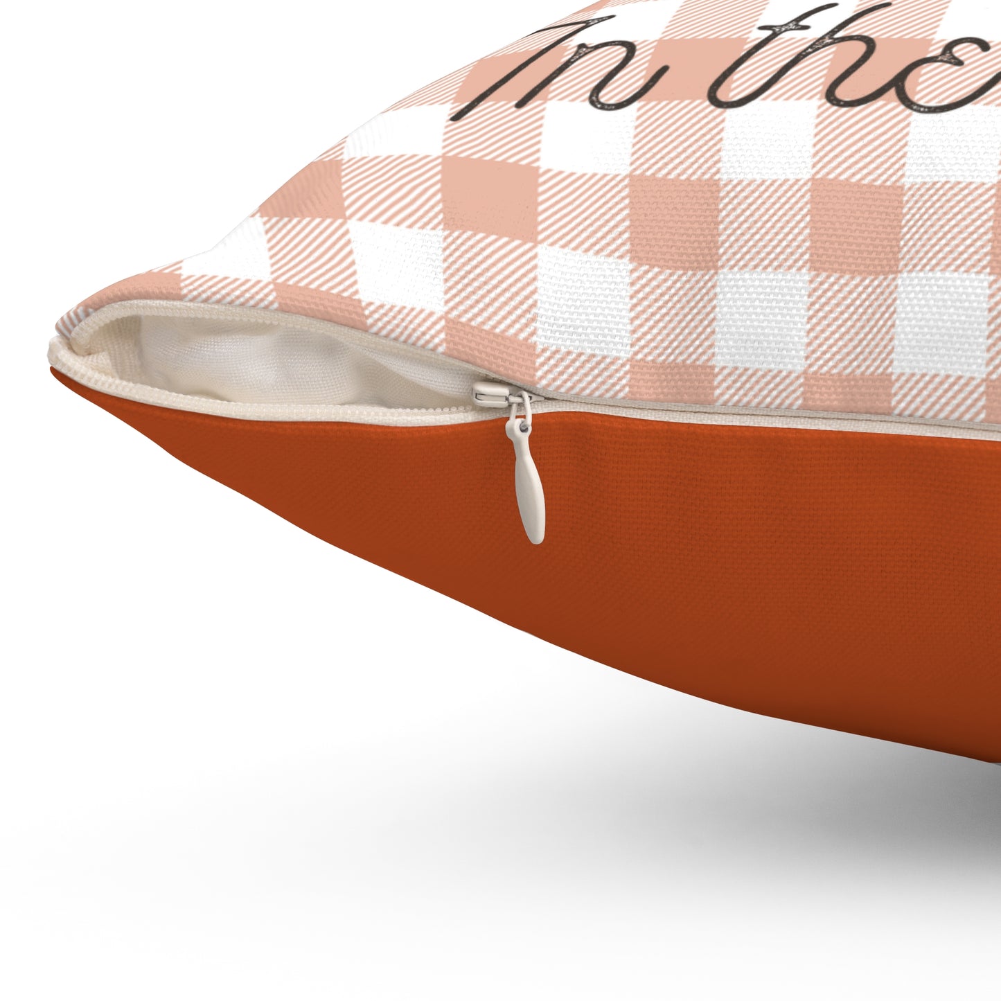 Cutest Pumpkin in the Patch - Indoor Square Throw Pillow - Front and Back Design
