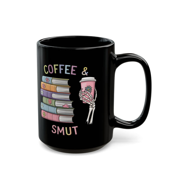 Coffee & Smut Ceramic Black Mug