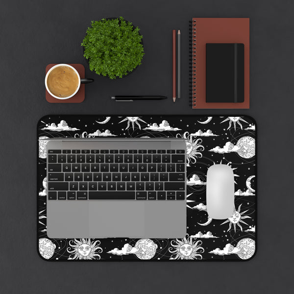 Celestial Sun and Moon Desk Mat