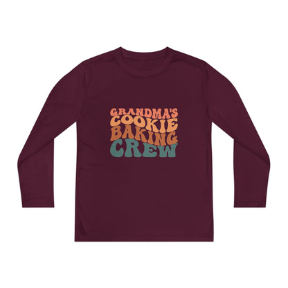 Kids Long Sleeve Grandma Cookie Baking Crew