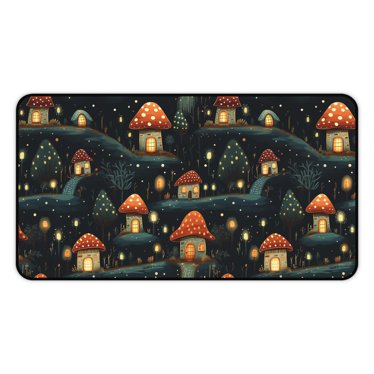 Cottagecore Village Large Desk Mat