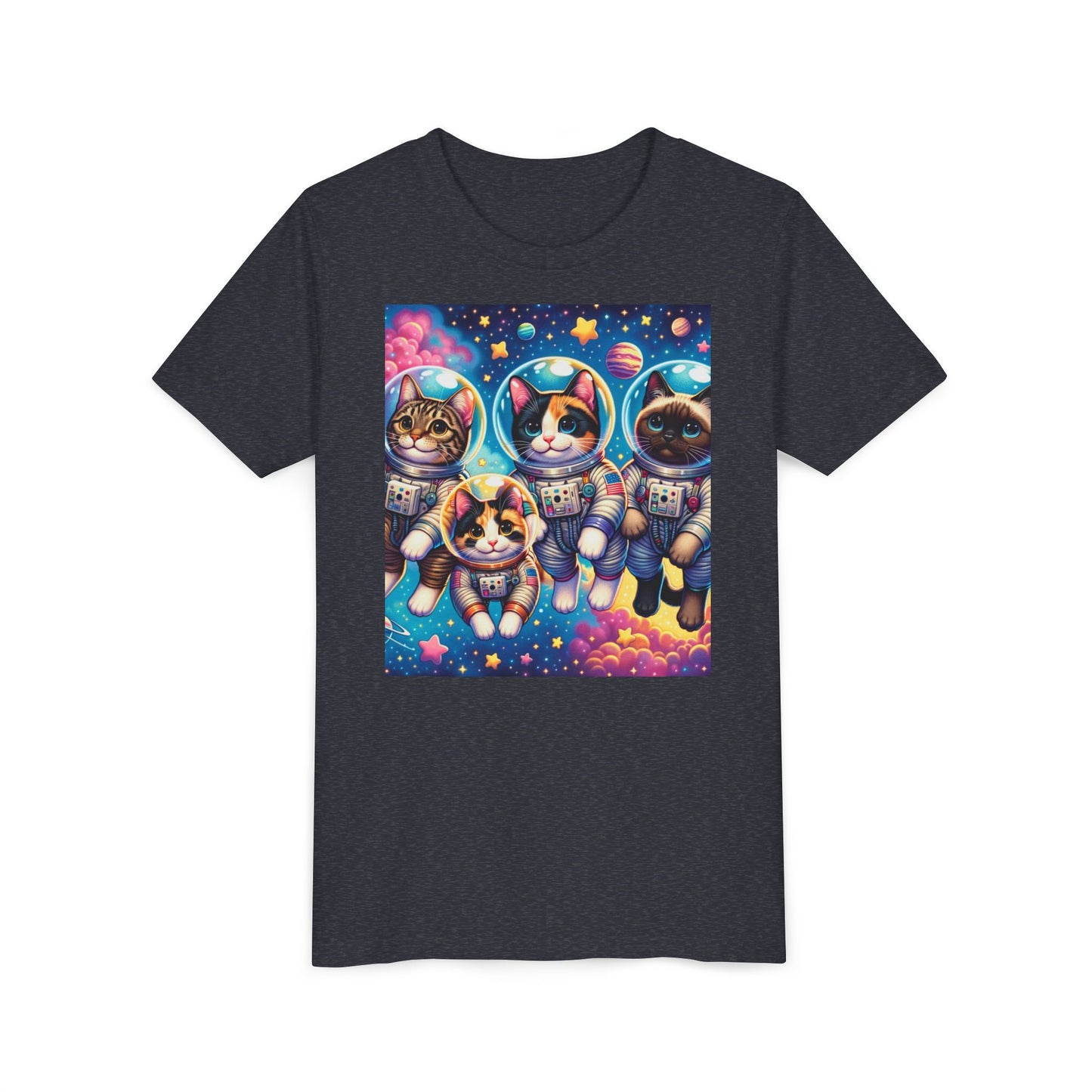 Kids Cats In Space TShirt Kids Graphic Tee