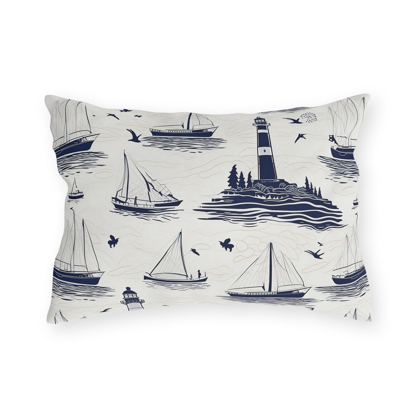 Nautical - Outdoor Throw Pillow