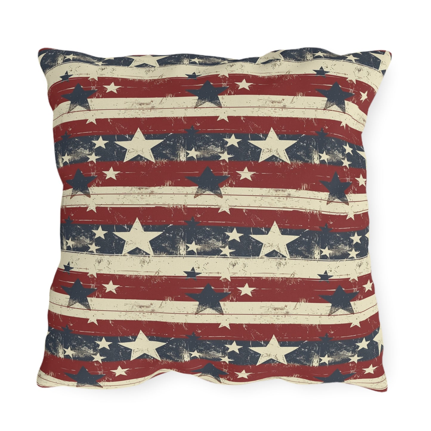 Stars & Stripes - Outdoor Throw Pillow