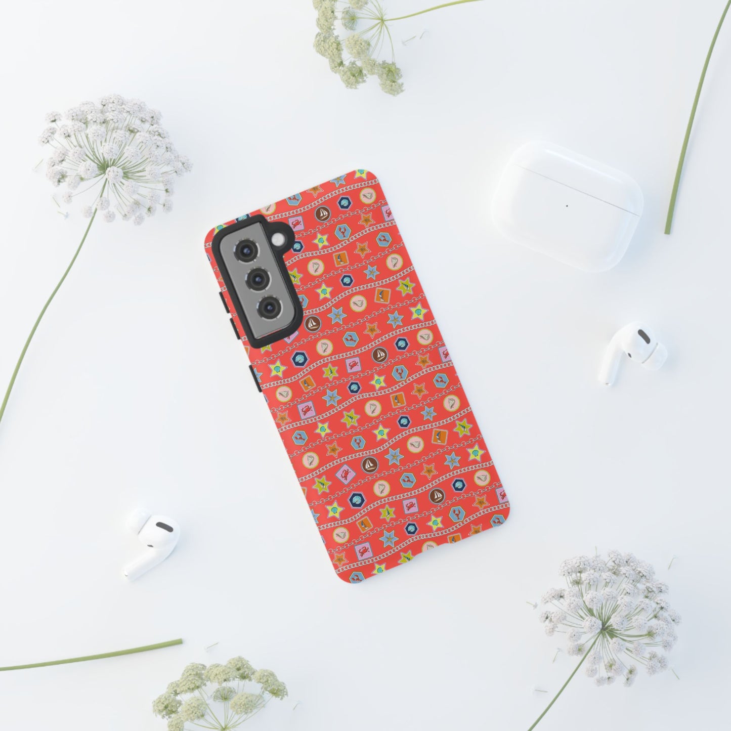 Colorful Summer Icon Patterned Phone Case - iPhone, Pixel, and Samsung Galaxy