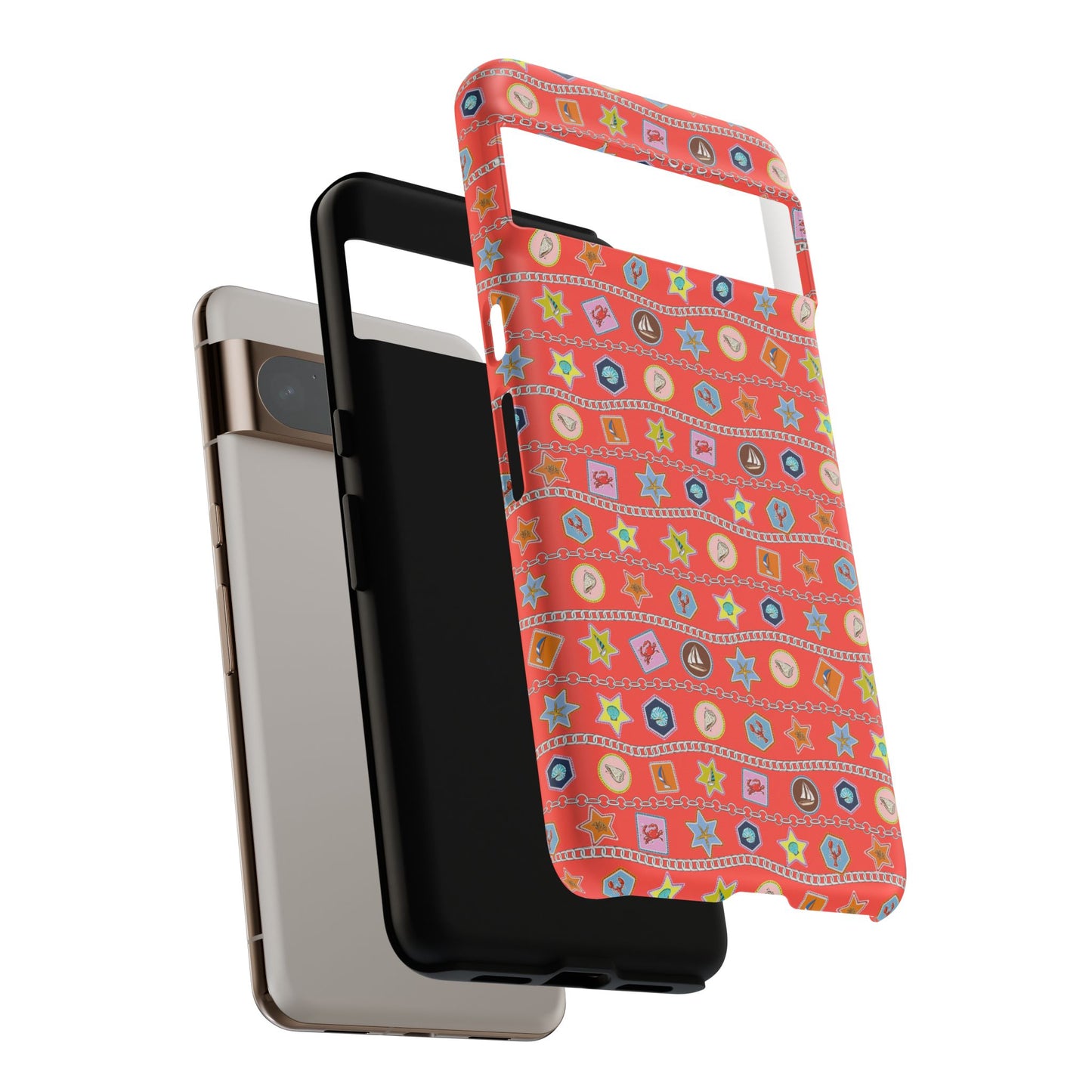 Colorful Summer Icon Patterned Phone Case - iPhone, Pixel, and Samsung Galaxy