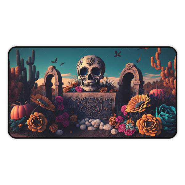 Day of the Dead Desk Mat, Custom Desk Mat, Gamer Desk Mat, Custom Day of the Dead Desk Mat for Gaming or Home Office