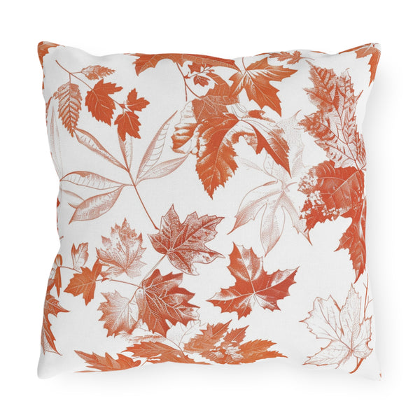 Autumn Leaf Outdoor Pillows, Decorative Garden Cushion, Fall Home Decor, Patio Accessories, Cozy Outdoor Throw Pillows