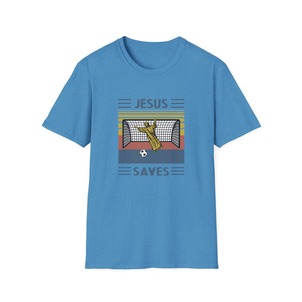Jesus Saves Unisex Softstyle T-Shirt Funny TShirt Christian TShirt