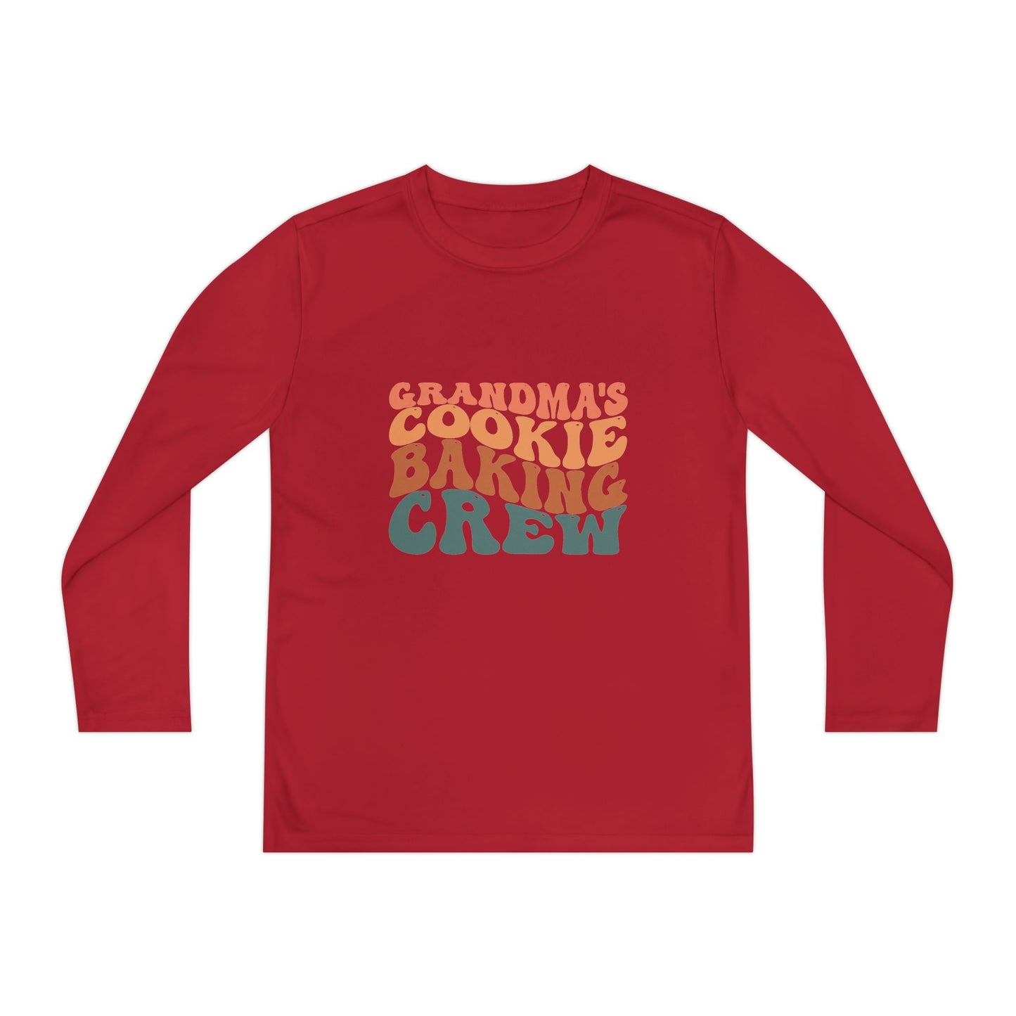 Kids Long Sleeve Grandma Cookie Baking Crew