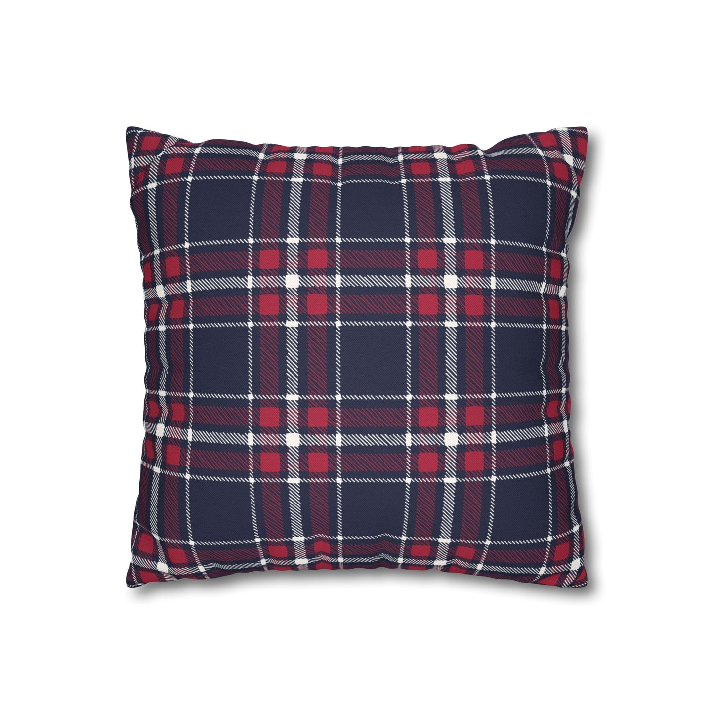 Blue & Red Plaid Christmas Pillowcase
