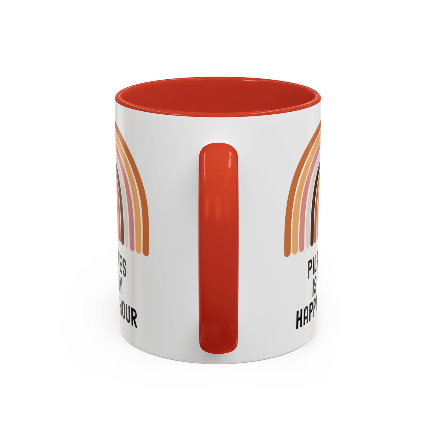 Pilates Is My Happy Hour Funny Coffee Mug Gift for Pilates Lover Women Workout Cup Mothers Day