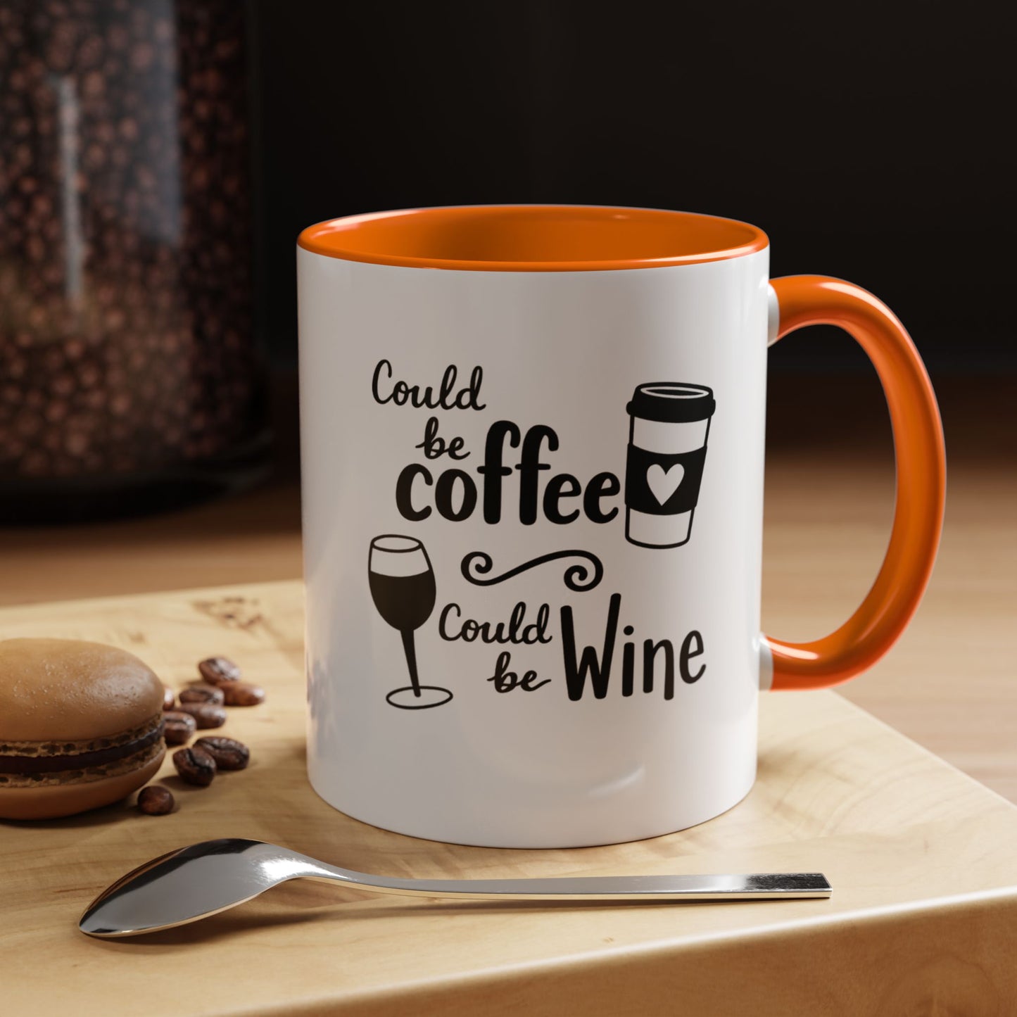 Could Be Coffee Could Be Wine Mug | Accent Coffee Mug Funy Gift Idea Co-Work Present Mom Life