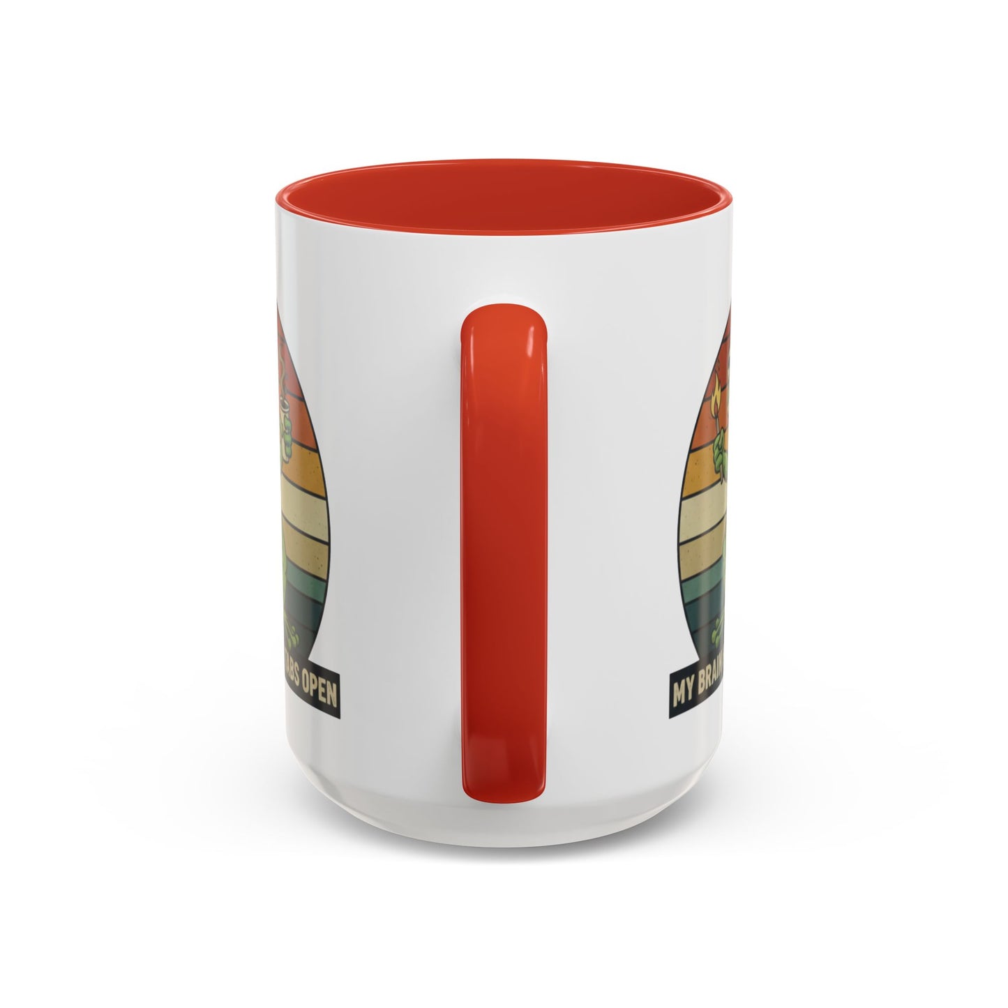 "Too Many Tabs Open" Retro Frog Accent Mug - 11oz & 15oz Ceramic Coffee Cup
