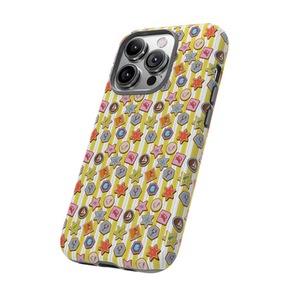Yellow and White Striped Summer Themed Phone Case