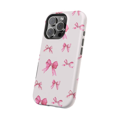 Coquette Pink Bow MagSafe iPhone Case