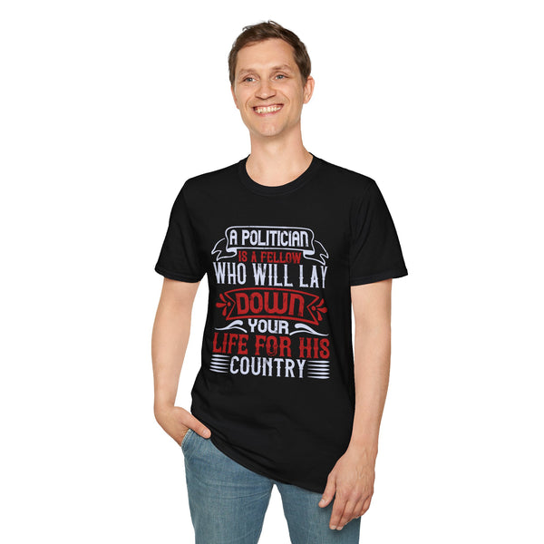 Funny Political Unisex Softstyle T-Shirt Funny TShirt Election 2024