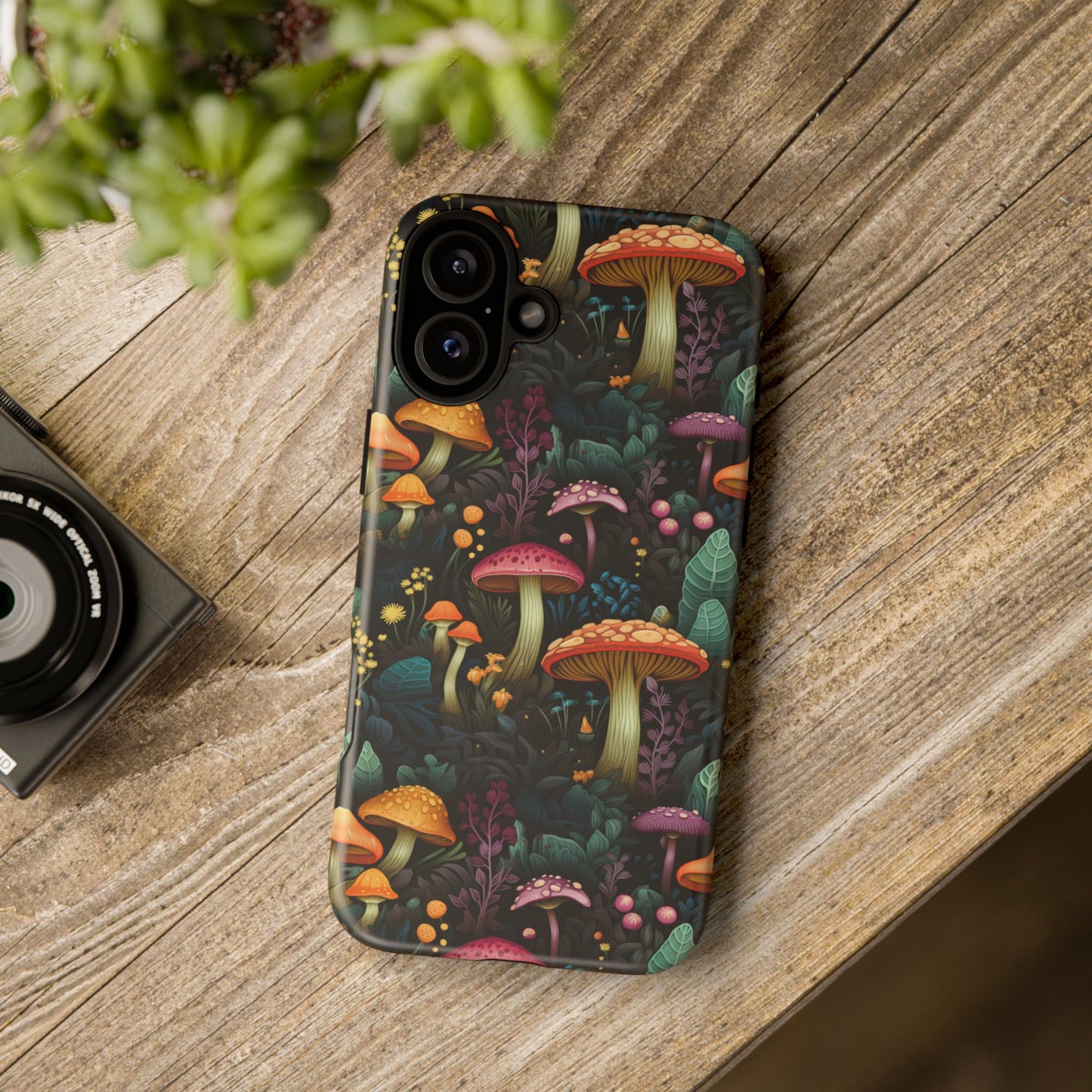 Mushroom Forest Colorful Fungi Phone Case