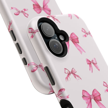 Coquette Pink Bow MagSafe iPhone Case