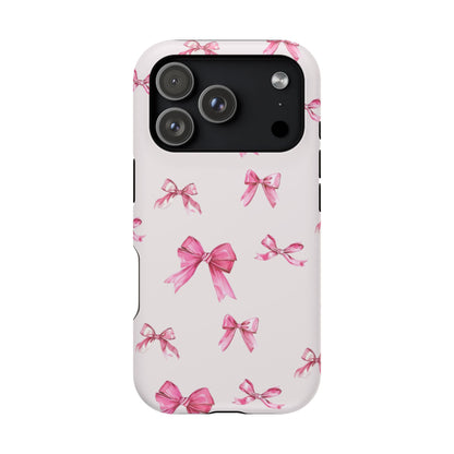 Coquette Pink Bow MagSafe iPhone Case