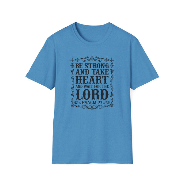 Psalm 27 Softstyle T-Shirt Christian Scripture Shirt