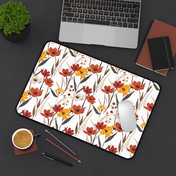 Autumn-Inspired Floral Desk Mat