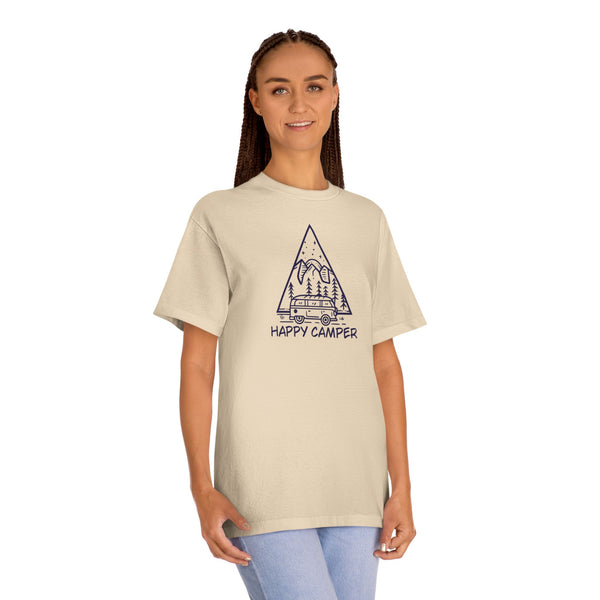 Mens Happy Camper TShirt Classic Mens Camping Tee