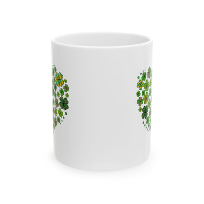 Shamrock Heart | St. Patrick's Day Coffee Mug | 11oz 15oz