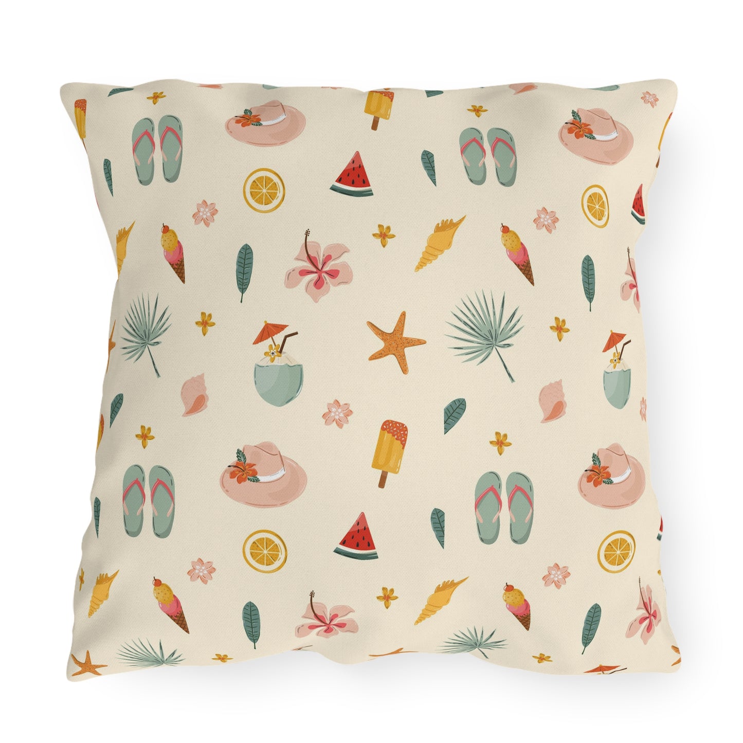 Summer Themed - Outdoor Throw Pillow