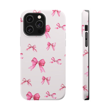 Coquette Pink Bow MagSafe iPhone Case