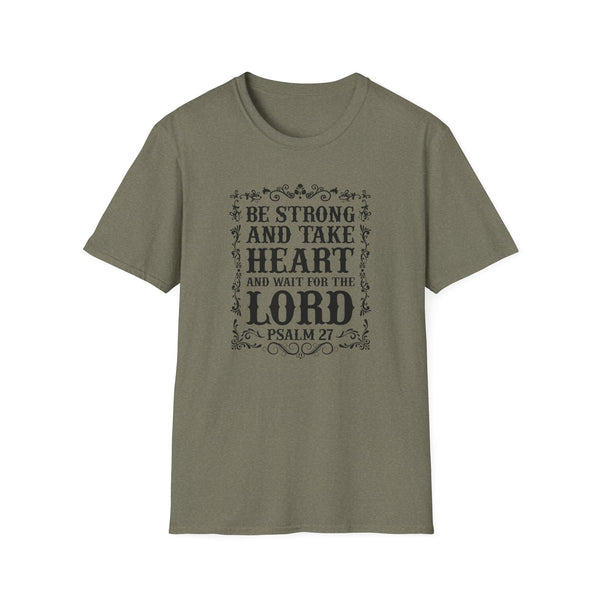 Psalm 27 Softstyle T-Shirt Christian Scripture Shirt