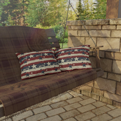 Stars & Stripes - Outdoor Throw Pillow