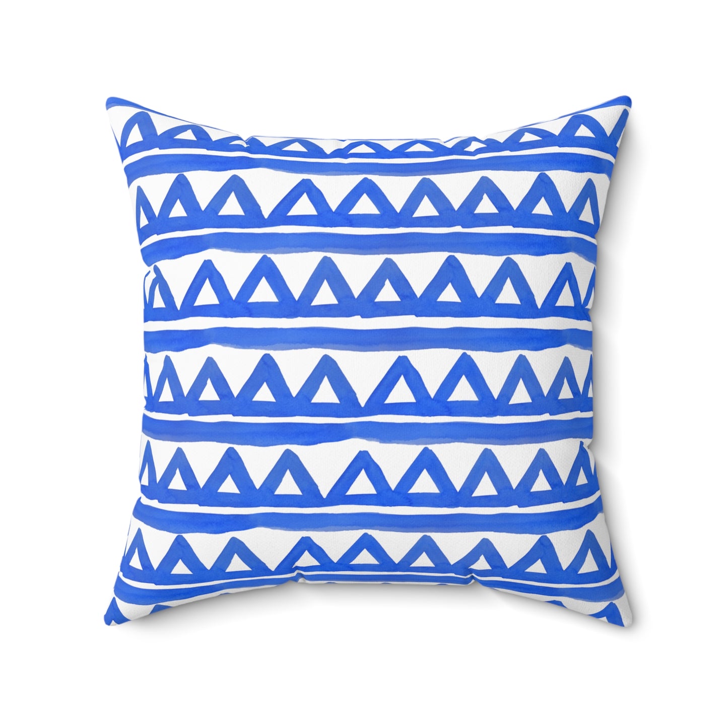 Blue Geometric - Indoor Throw Pillow
