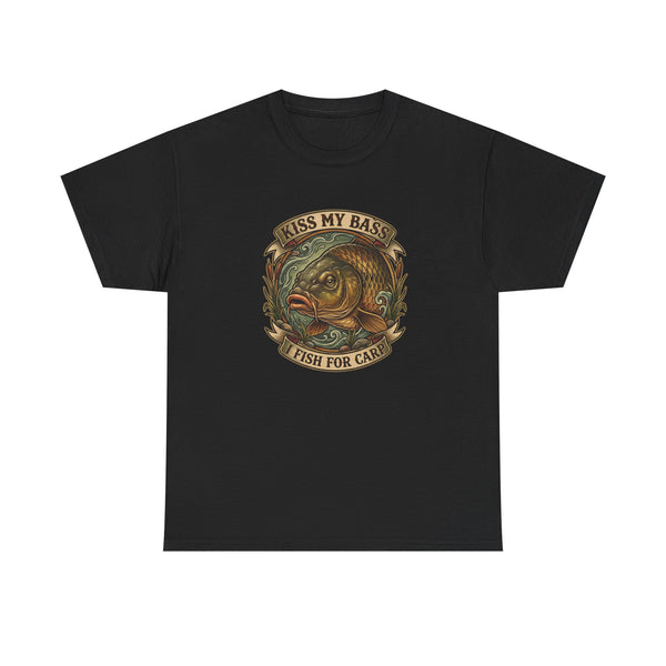 Kiss My Bass, Fish For Cash - Bass Angler Tee