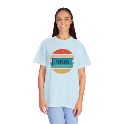 IYKYK Vintage Style Tee with Retro Rainbow